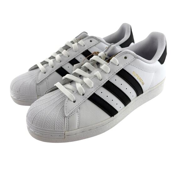 Adidas Women's Cloud White Core Black Originals Superstar Shoes Size 8.5 - Picture 7 of 12